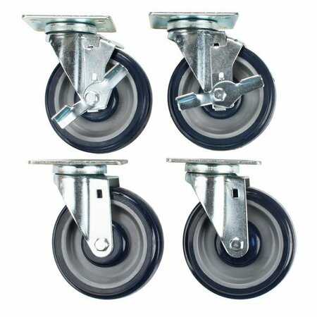 COOKING PERFORMANCE GROUP 5in Plate Casters, 4PK 369CASTER4